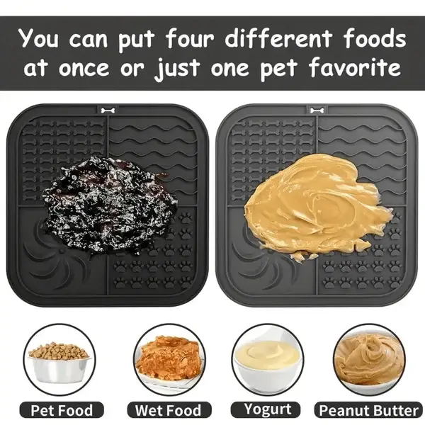 1/2pcs Square Dog Lick Mat