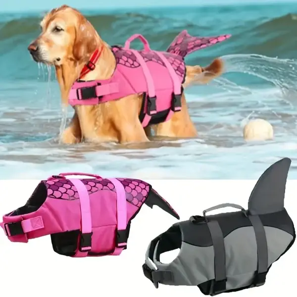 Shark/Mermaid Dog Life Jacket